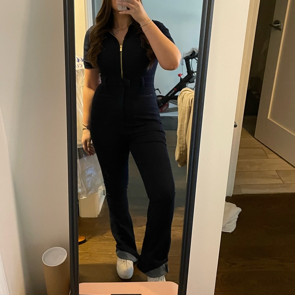 WeWoreWhat Denim Jumpsuit